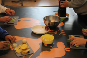 Kooklessen van Ratatouille-kids